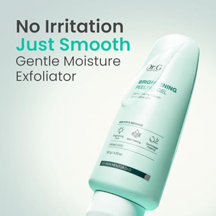Dr. G Brightening Peeling Gel - Korean Skincare for Glowy Skin - Aqua Gommage Facial Exfoliator - Hyaluronic Acid, Ceramides, Vitamin C - Smooth Skin Texture, Low Irritation - Bulk Items - 4.23 fl oz - Image 2