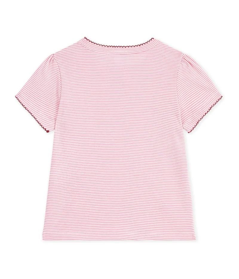 Petit Bateau Children's Short-Sleeved Stripy T-Shirt