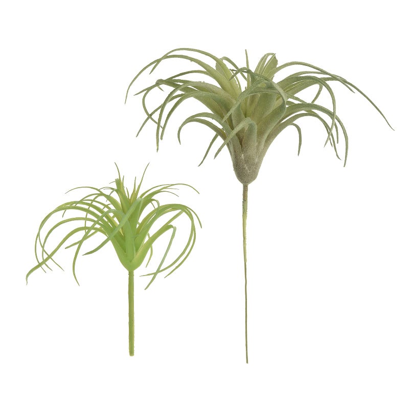 Cosmos Pack of 2 Artificial Succulents Plants Air Plants Faux Succulent Greenhouse Small Plants Unpotted Greenery Plant for Home Terrarium Arrangements Office Decor - Image 1