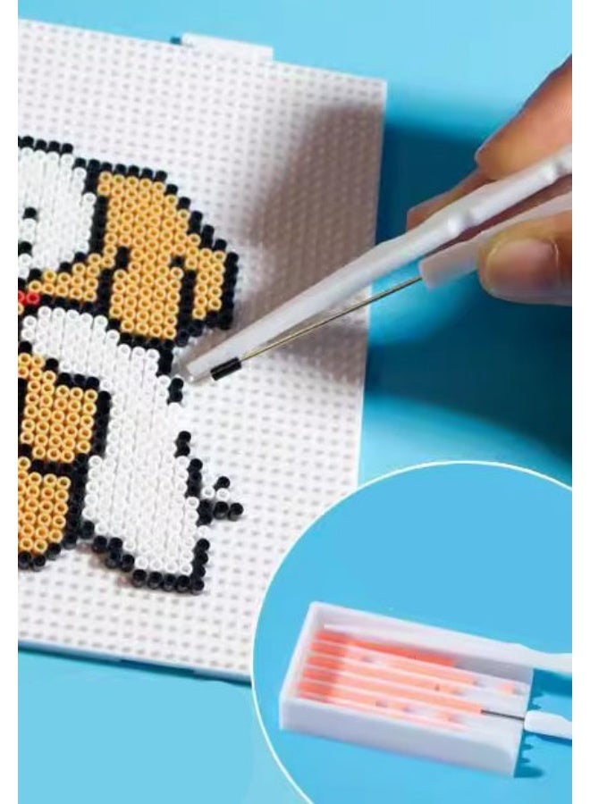 Efficient Fuse Bead Single Needle Tweezer & Aligner Tray Set, 2.6mm Beads Kit with Single Needle Tweezer and Aligner Tray, for Beginner & Artist - Image 4