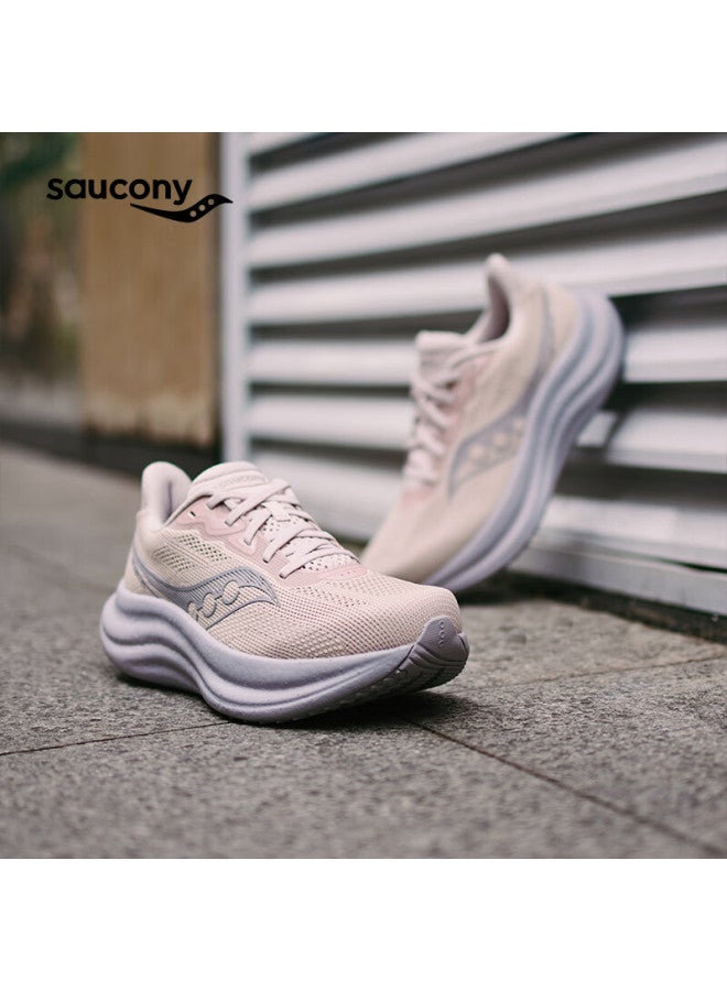 Saucony Triumph 23 Women's Cushioned Responsive Running Shoes Comfortable Sports Shoes Light Pink Size 40 - Image 1