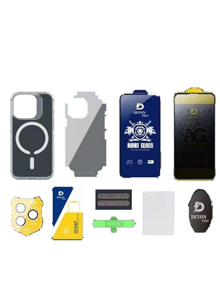 Devon iPhone 11 Pro Max Protection (Privacy Case) MagSafe 10in1 Package [iPhone Protection Package] The strongest complete protection for your phone ever - Image 2