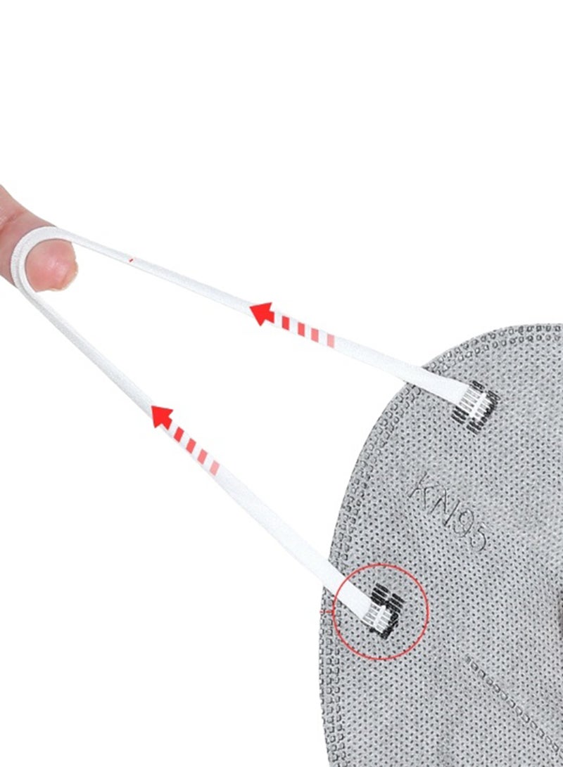 25PCS KN95 Face Mask 7 Layer Cup Dust Safety Masks Breathable Elastic Ear Loops Grey Masks disposable masks - Image 4