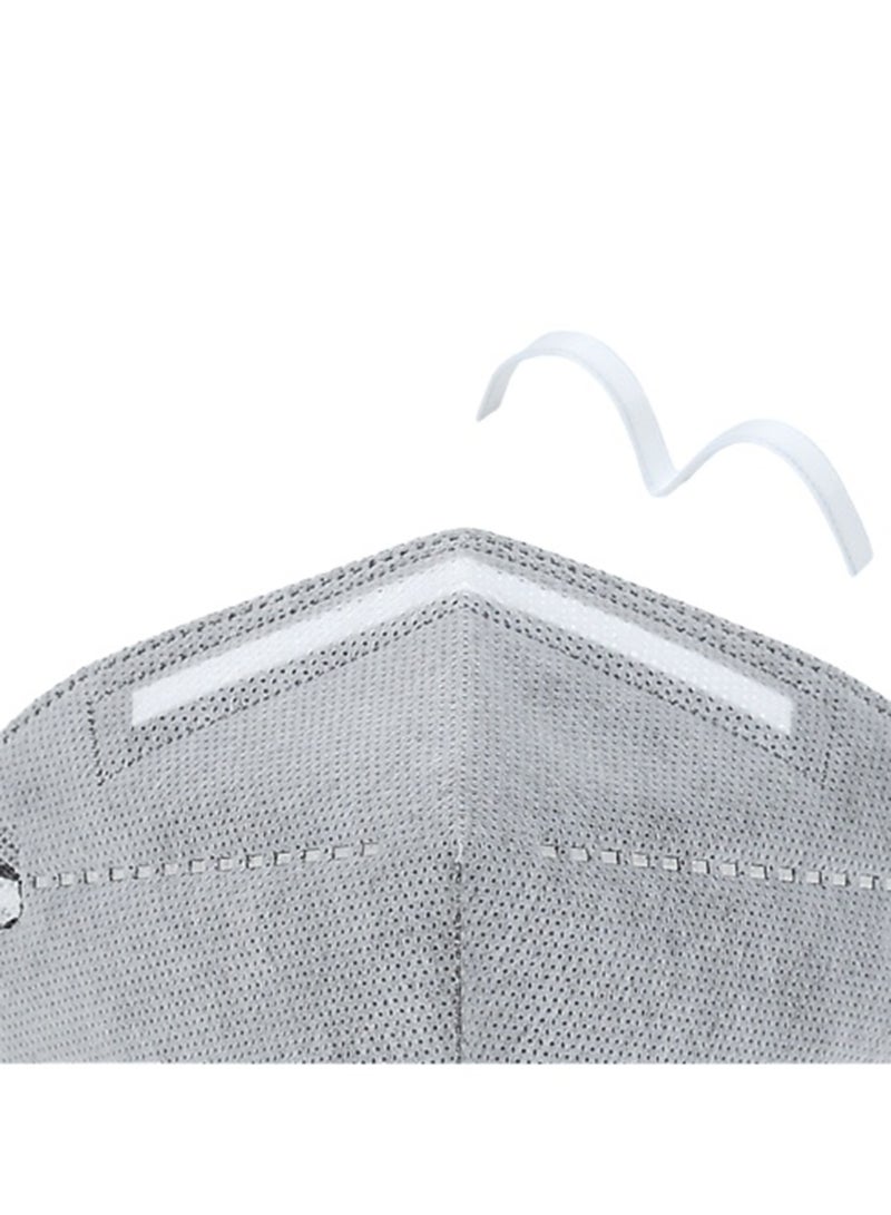 25PCS KN95 Face Mask 7 Layer Cup Dust Safety Masks Breathable Elastic Ear Loops Grey Masks disposable masks - Image 3