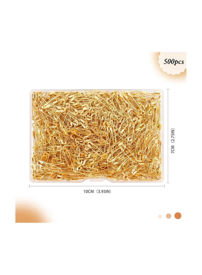 ستار بيجا دبابيس أمان وشاح للنساء باللون الذهبي 500 قطعة - Image 2