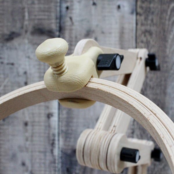 Nurge Adjustable Embroidery Floor Stand, Cross Stitch Hoop Holder, Hand Polished Natural Wood (190-5) - Image 4