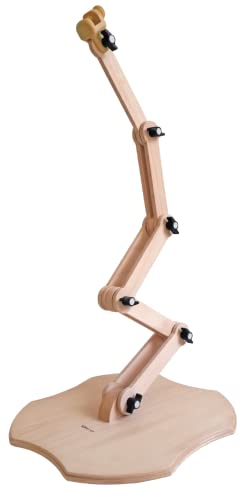 Nurge Adjustable Embroidery Floor Stand, Cross Stitch Hoop Holder, Hand Polished Natural Wood (190-5) - Image 3