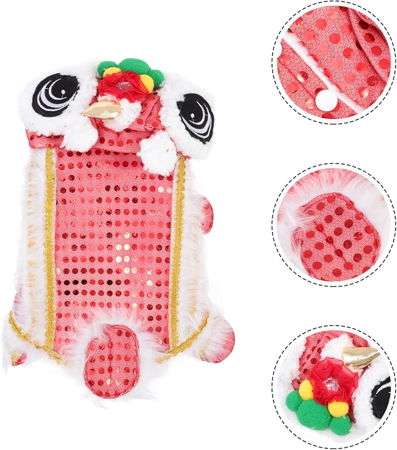 Medium Size 44X20Cm Dog Lion Costume Funny Dance Party Festive Outfit - Image 3
