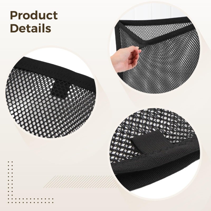 2 Pcs Elastic Cargo Nets 9.8 X 13.8 in Small Mesh for Car Trunk Organization - Image 5