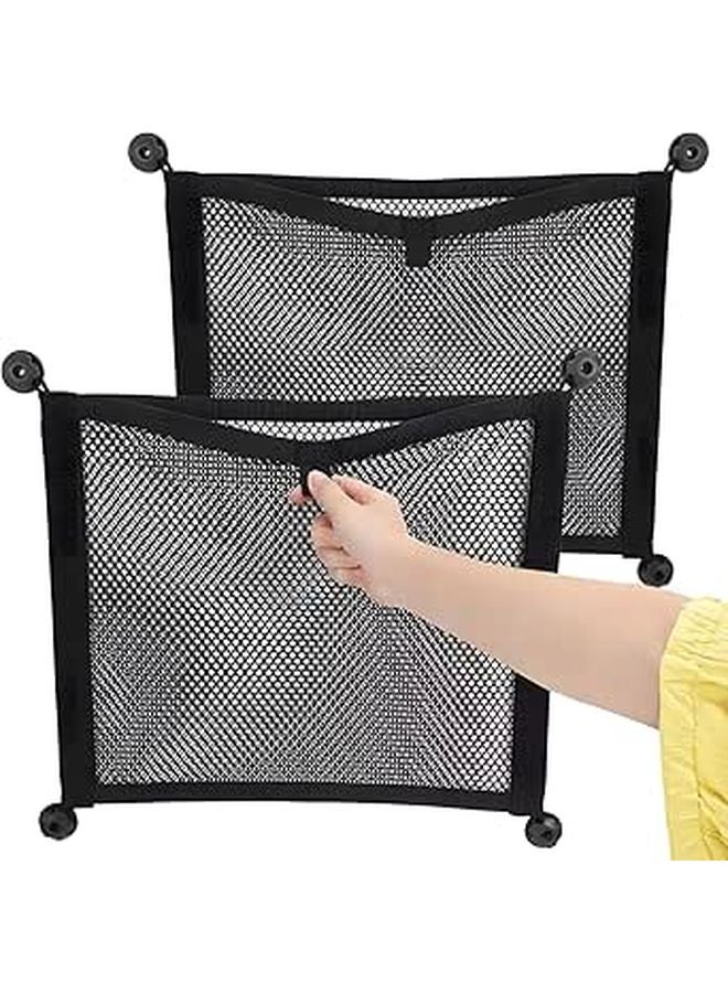 2 Pcs Elastic Cargo Nets 9.8 X 13.8 in Small Mesh for Car Trunk Organization - Image 1