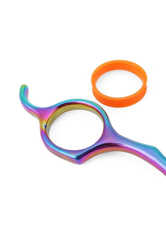 Mogoko Cat Dog Curved Scissors With Safe Round Tip, Stainless Steel Pet Grooming Shears - Image 4