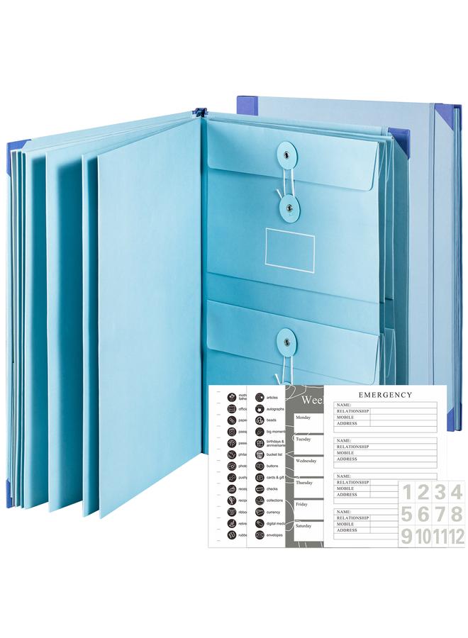Bluejw In Case I Go Missing Binder Manila Pocket Folder Organ File Bag - Image 2