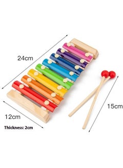 Generic Xylophone Toy For Kids, Xylophone Musical Toy with Child Safe Mallets Educational Musical Instents Toy for Toddlers 1-3  - Image 5