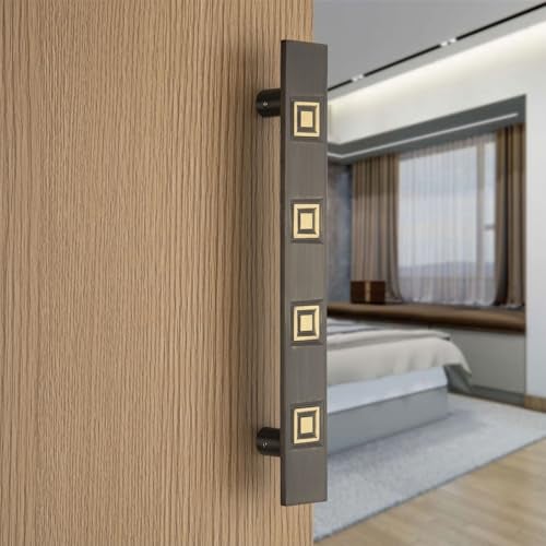 COMPASS 12" Brass Main Door Handle | Door Handles for Main Door | Pull Handles for All The Doors of House | Office | Hotels | PH-257 (Pack of 1, Antique Finish) - Image 1