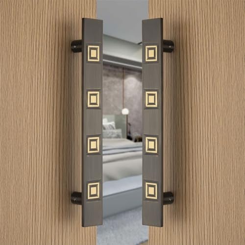 COMPASS 12" Brass Main Door Handle | Door Handles for Main Door | Pull Handles for All The Doors of House | Office | Hotels | PH-257 (Pack of 1, Antique Finish) - Image 2