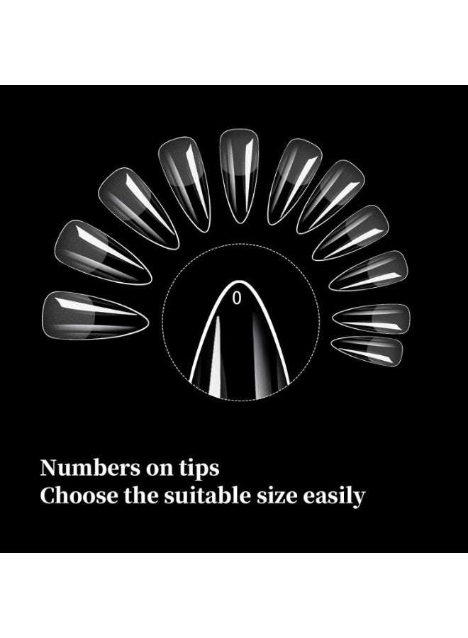 A box of 550 Soft Gel Tips. Full-coverage nails made of flexible gel, designed to enhance nails quickly and professionally. - Image 3