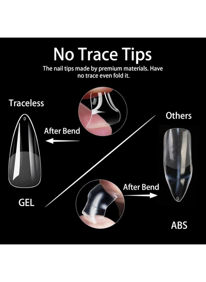 A box of 550 Soft Gel Tips. Full-coverage nails made of flexible gel, designed to enhance nails quickly and professionally. - Image 4