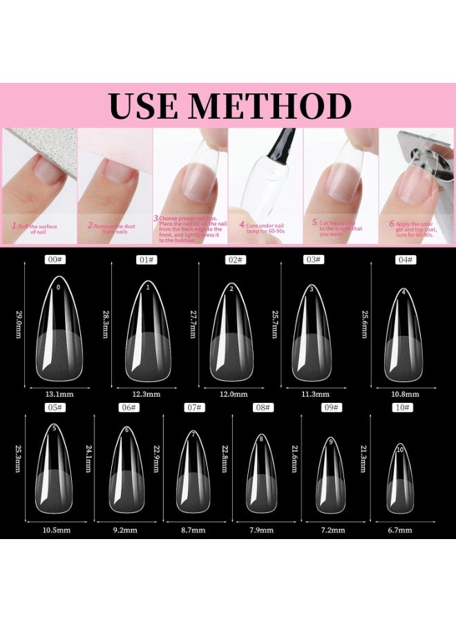 A box of 550 Soft Gel Tips. Full-coverage nails made of flexible gel, designed to enhance nails quickly and professionally. - Image 5