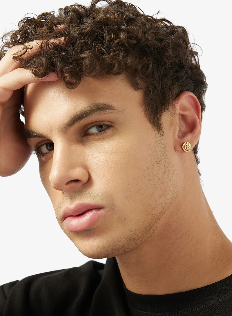 GUESS  10Mm Savage Crystals Studs for Men | Best Price UAE