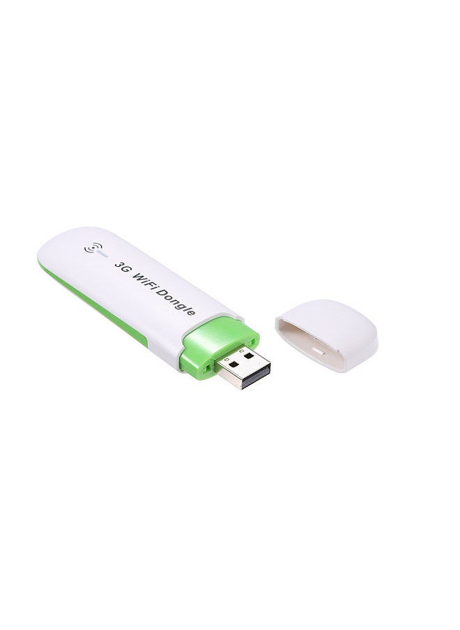 Generic - Mini USB 3G WiFi Hotspot 3G Mobile Router Mobile WiFi USB Dongle Wireless WCDMA Modems With SIM Card Slot(White) - Image 1