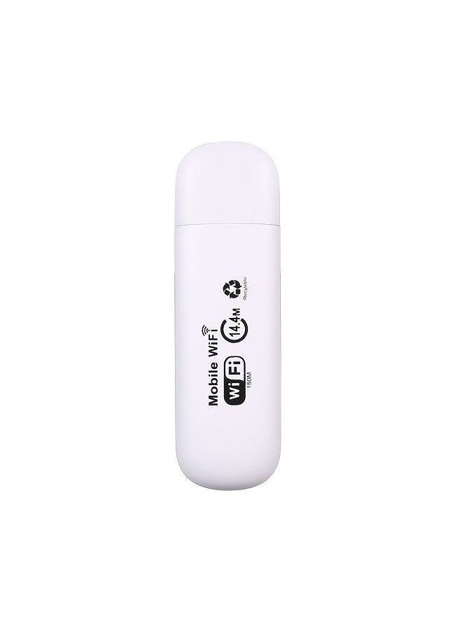 Generic - Mini USB 3G WiFi Hotspot 3G Mobile Router Mobile WiFi USB Dongle Wireless WCDMA Modems With SIM Card Slot(White) - Image 1