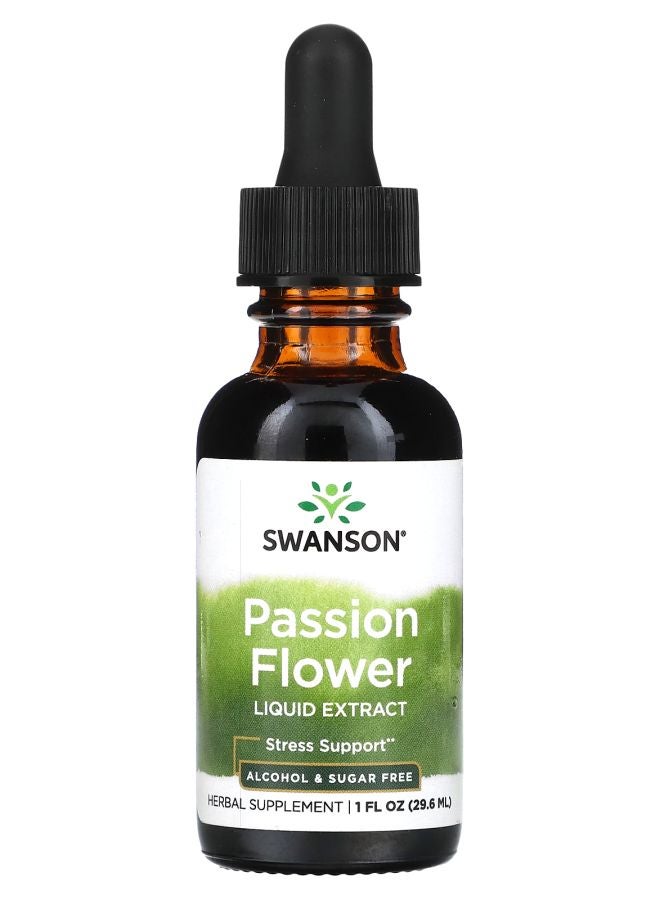 SWANSON Passion Flower Liquid Extract Alcohol & Sugar Free 1 fl oz (29.6 ml)