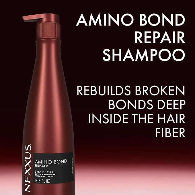 Nexxus Shampoo Amino Bond for All Types of Damaged Hair with Amino Acids & Keratin Protein 13.5 oz - Image 3