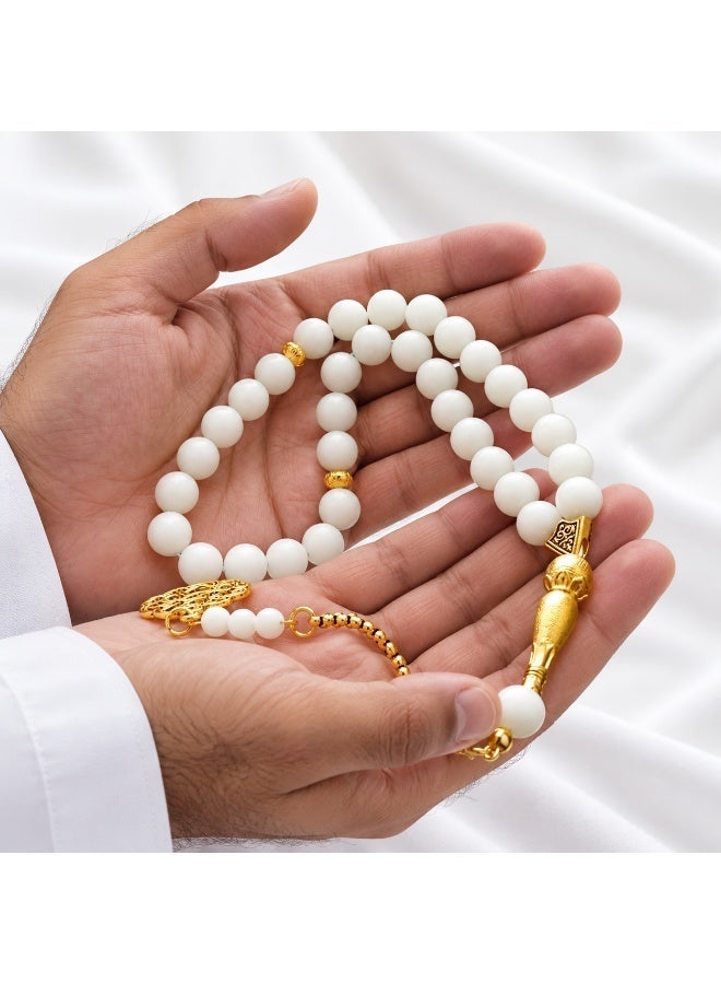 TranquilBeads Blue Glow Tasbih 33 Beads 10mm, Luminous Misbaha Prayer Beads for Men, Islamic Dhikr Beads with Gift Box, Ramadan Eid Hajj Umrah Gift - Image 4