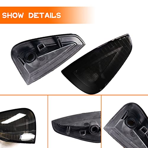 Tonsya For 2006 2007 2008 2009 2010 Dodge Charger Sxt Rt Se Srt8 Assembly Replacement OEM Front Bumper Passenger Side Marker turn signal housing Smoked Lens Black housing - Image 2