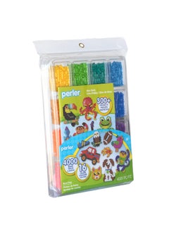 Perler Perler Beads Assorted Fuse Beads Tray For Kids Crafts With Perler Bead Pattern Book  4001 Pieces  - Image 5