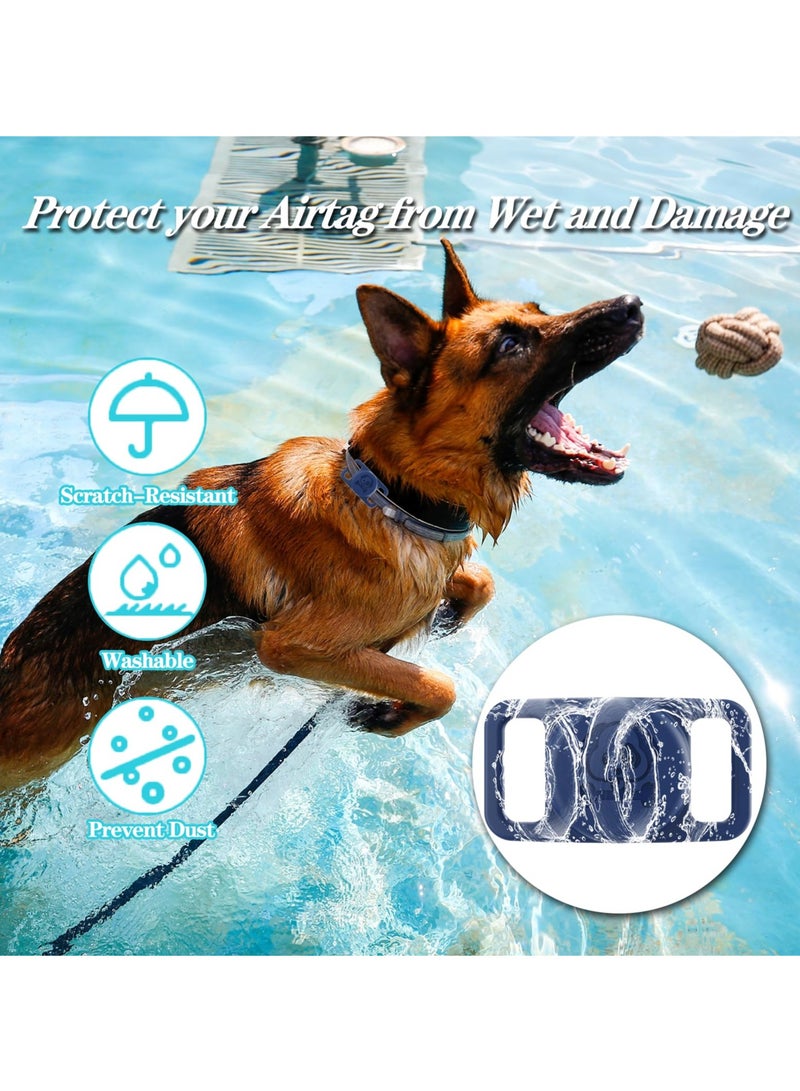 SYOSI 4 Pack Waterproof AirTag Dog Collar Holder, Silicone Loop Holder for Apple AirTag, Keep Your Dog Safe with Anti-Lost Air Tag Accessories - Image 3