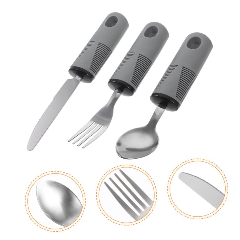 Kitchen Cooking Utensils Elderly Grip Shake Tableware Cushion Travel Set - Image 4