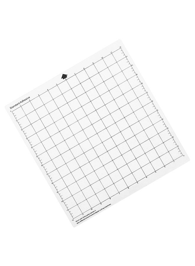 Bisofice Cutting Machine Special Pad 12 Inch Measuring Grid Replacement Transparent PP Material Adhesive Mat With Clear Film Cover for Silhouette Cameo Plotter Machine - Image 4