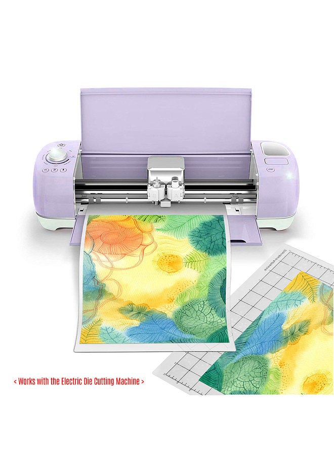 Bisofice Cutting Machine Special Pad 12 Inch Measuring Grid Replacement Transparent PP Material Adhesive Mat With Clear Film Cover for Silhouette Cameo Plotter Machine - Image 1