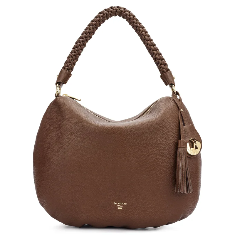 Da Milano Women's Leather Hobo Bag - Willow (M)