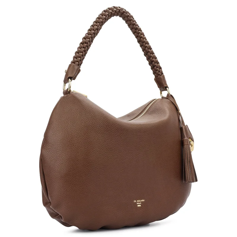 Da Milano  Da Milano Women's Leather Hobo Bag - Willow (M) for Women | Best Price UAE