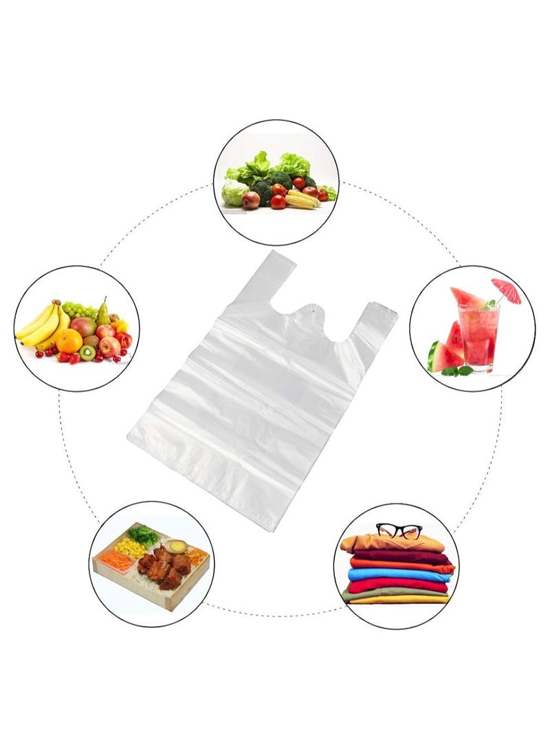 UNIWORTH-Plastic Disposable Grocery Bags, Heavy Duty 40cm X 40cm 1Kg Reusable Shopping Bags, Tear Resistant & Eco Friendly, Convenient Carry Handles, 100% Recyclable  - Image 5