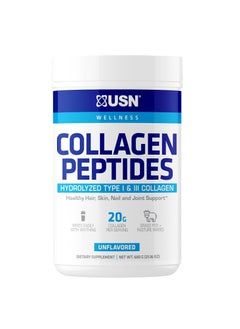 Collagen Peptides Hydrolysed Type 1 And 3 Collagen 20g Of Collagen Per Serving 18g Protein Per Serving Unflavoured 600g