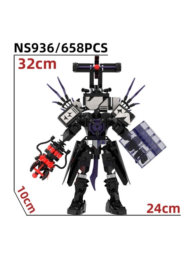 عام الحرب الضرر نسخة من تيتان التلفزيون الرئيسي بنة نموذج الديكور لعبة الأطفال التعليمية لعبة اكسسوارات تجميعها لعبة هدية للعائلة والأصدقاء - Image 4