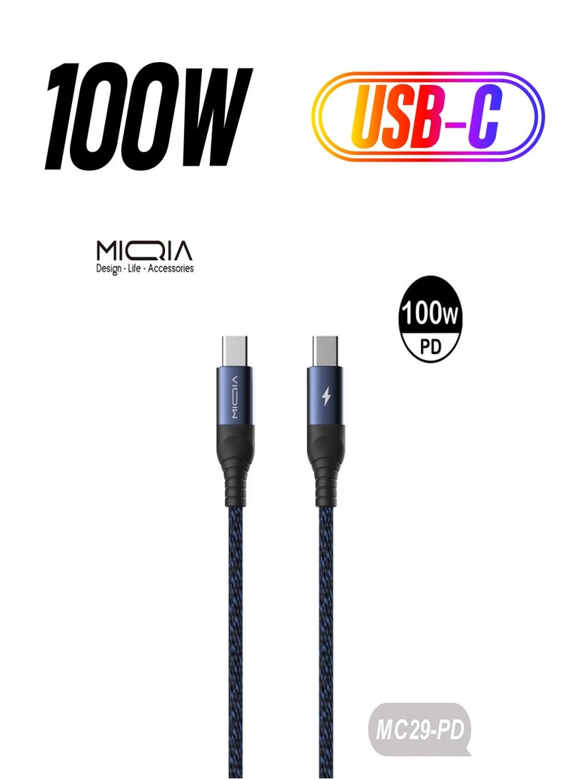 MIQIA PD Cable Blue 1M 100W - Image 1