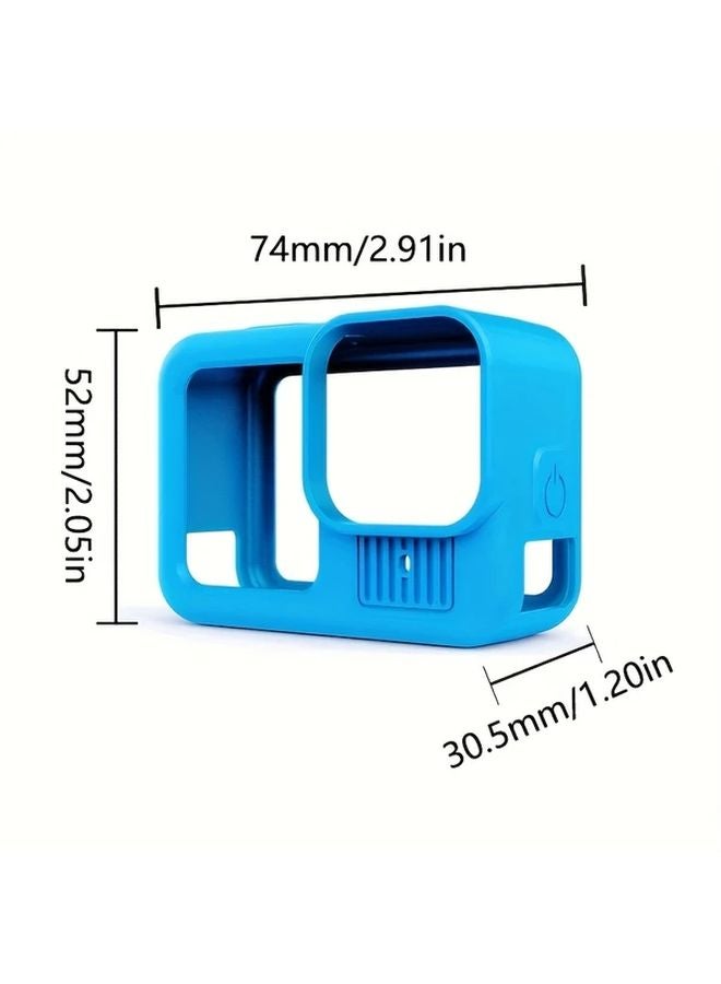 GoPro Hero 13 Protective Silicone Case Kit 11pcs Black Tempered Glass Screen Protector - Image 3