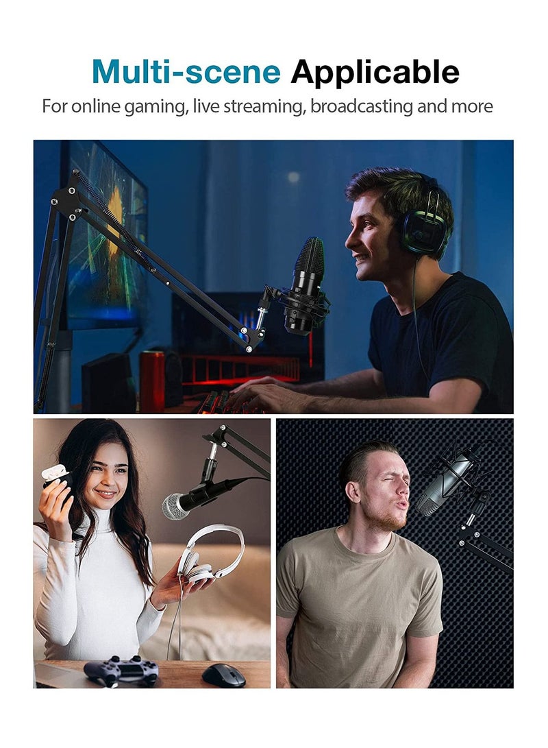 Professional Adjustable Microphone Stand Mic Arm Stand Studio Microphone Suspension Scissor Arm Stand - Image 2