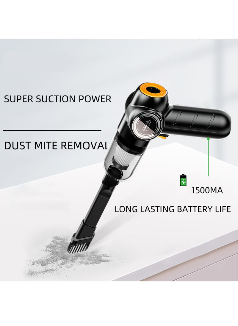 HouDeOS Car Vacuum Dual Use Blow Cleaner Handheld Auto Vaccum Cleaner Blower  - Image 4