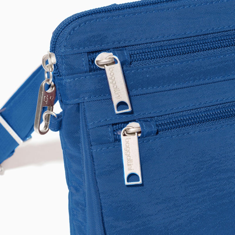 Baggallini Securtex Anti-Theft Crossbody 8.25"x8.25" Lightweight Travel Purse with RFID Card Slots Cut-Resistant Strap - Image 2