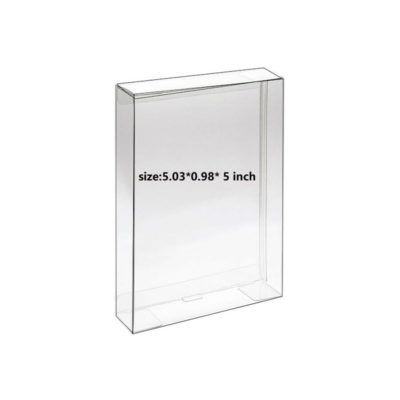 WICAREYO 10pcs Carts Clear CIB Case Sleeve Box compatible for Gameboy Color Advance GBA GBC NGPC Cartridge Protector