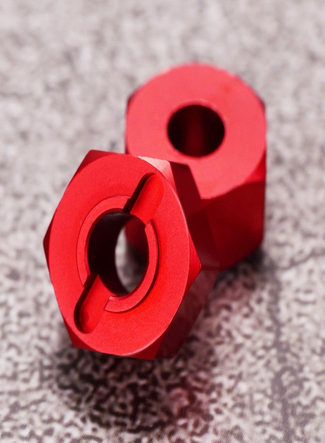 Mesimsple Alloy Wheel Hex Hub Lock Nut & Body Clips for 1/16 H16207 16208 16209 16210 H16H H16E H16P H16BM H16BM H16GT H16DR Series Upgrades Part Red - Image 5