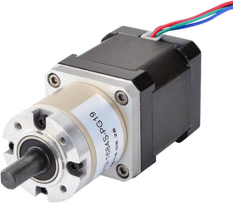 STEPPERONLINE 19:1 Planetary Gearbox High Torque Nema 17 Stepper MotorDIY CNC Camera Telescope - Image 1