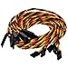 BackBay R/C BackBay RC 20awg Servo Extension Wire wSafety Clip 100 Strands for RC Vehicles Drones EBikes 8 Lengths 5 Wires per Pack 60CM 24in - Image 4