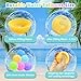 QETRABONE 6 Pcs Reusable Water Balloons MagnetsFree Refillable Water Balloons Quick Fill Summer Outdoor for Adults - Image 4