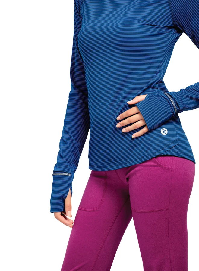 ZAECY Women's Full-Sleeve Top with Watch-view